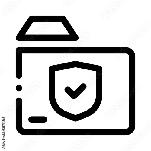 protected directory line icon
