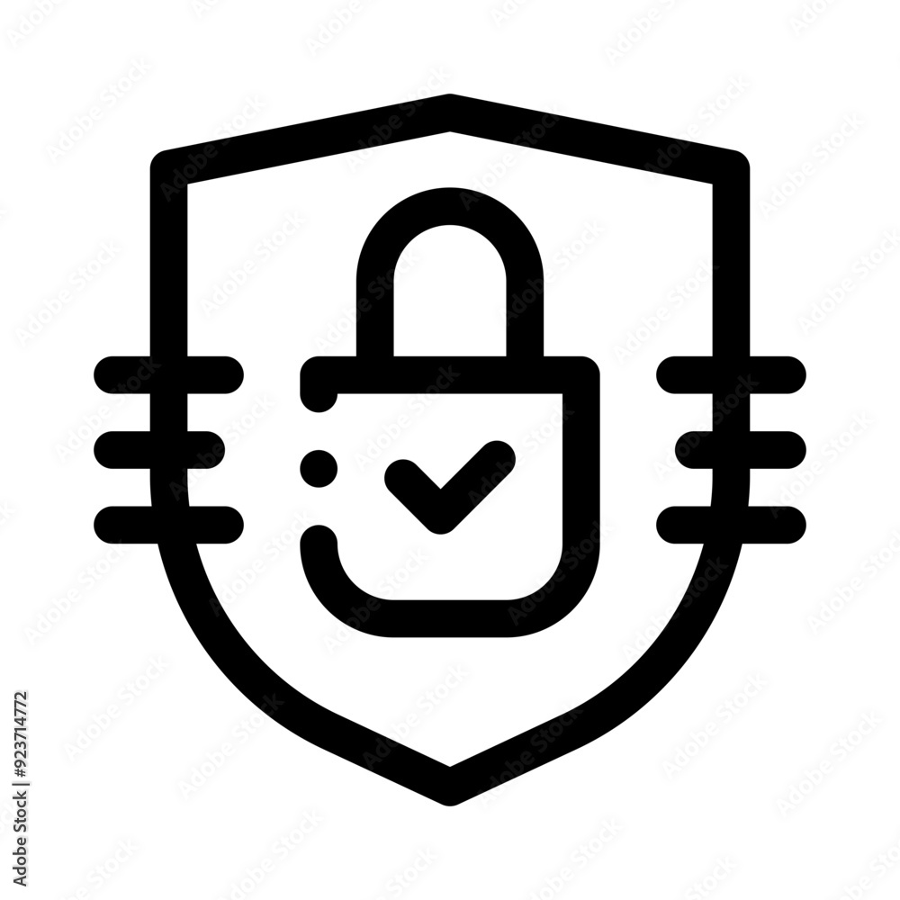 security line icon security line icon