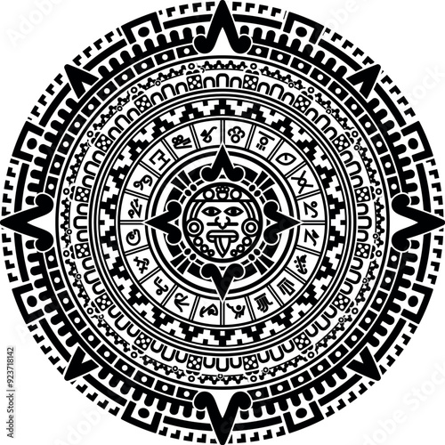 Calendario Solar Moderno tipo Azteca