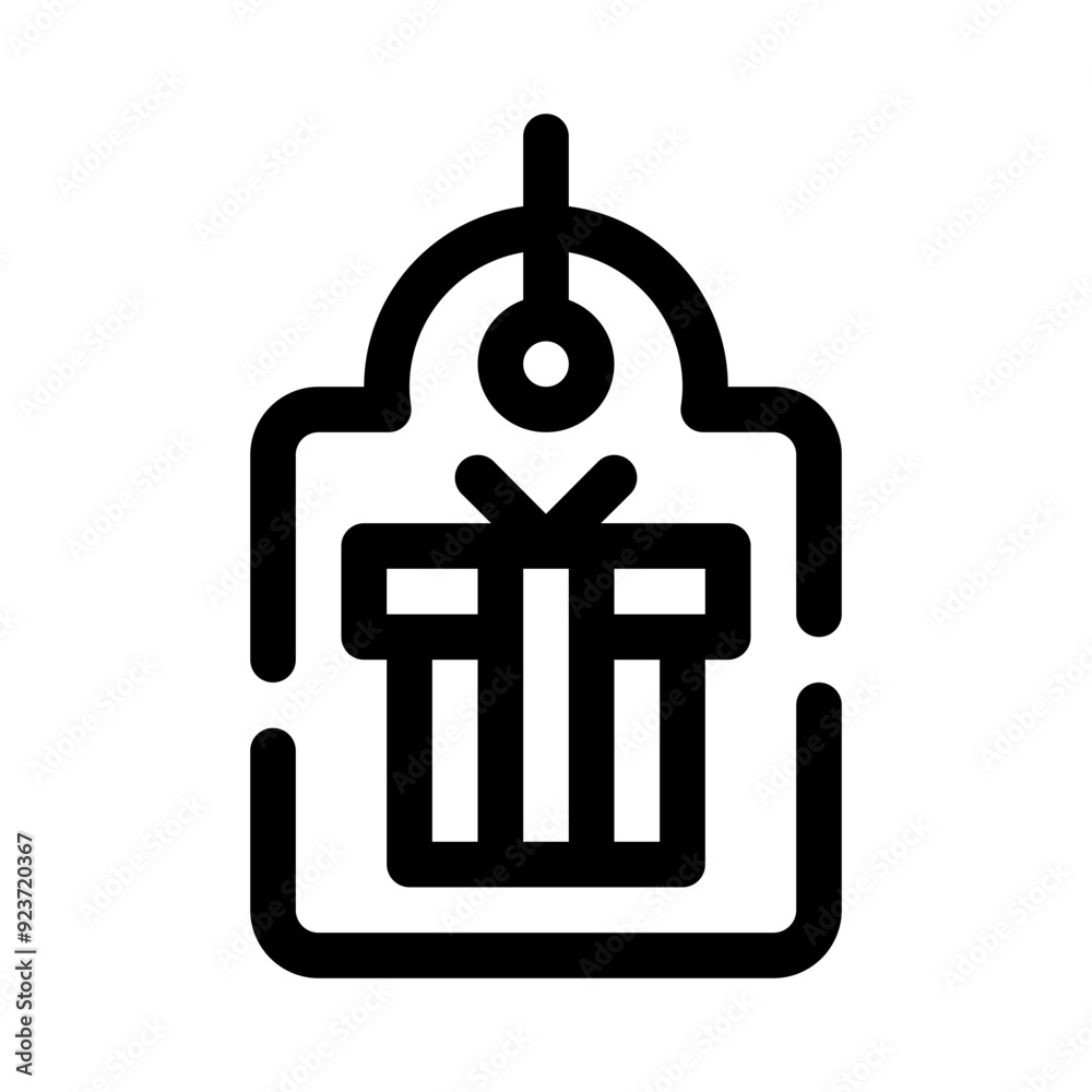 Obraz premium label line icon