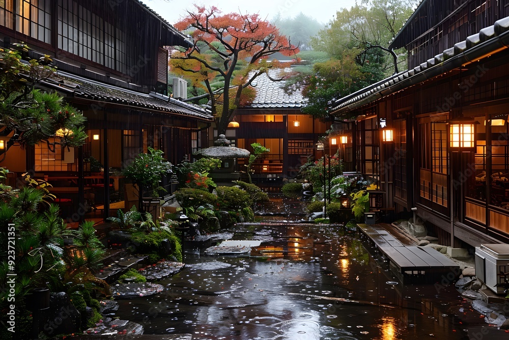 Japanese Folklore, Hot Springs, and Resort. A Serene and Culturally Rich Experience of Traditional Japanese Onsen Culture. Capturing the Essence of Relaxation, Tradition, and Natural Beauty in a Japan Japanese Folklore, Hot Springs, and Resort. A Serene and Culturally Rich Experience of Traditional Japanese Onsen Culture. Capturing the Essence of Relaxation, Tradition, and Natural Beauty in a Japan