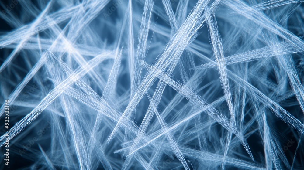 Frozen Geometry: Abstract frosty pattern in intricate detail, a captivating juxtaposition of delicate crystalline structures against a deep blue background. Frozen Geometry: Abstract frosty pattern in intricate detail, a captivating juxtaposition of delicate crystalline structures against a deep blue background.