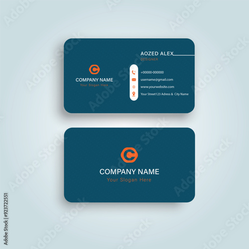 creative and modern professional visiting card design