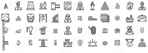 Mega Set Of Vector Fashion Week Icons Web Header Banner Design Containing Clothes,Clothing,Fashion,Tool,People Pictograms And Infographics Design Elements Vector Illustration