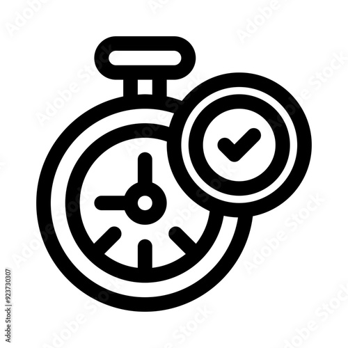 clock line icon