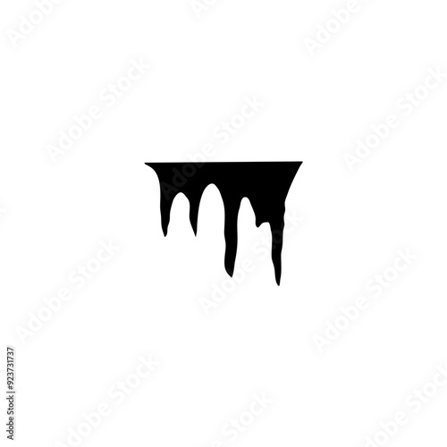 stalactites, growths and mineral formations. vector