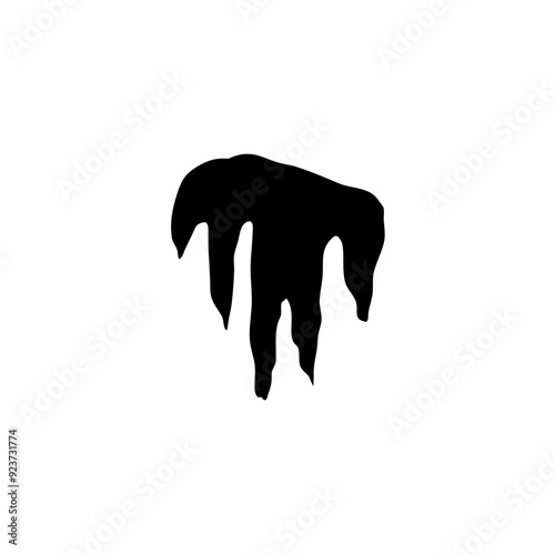stalactites, growths and mineral formations. vector
