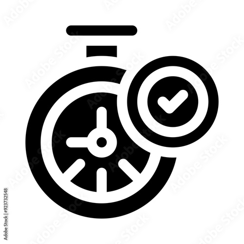 clock glyph icon