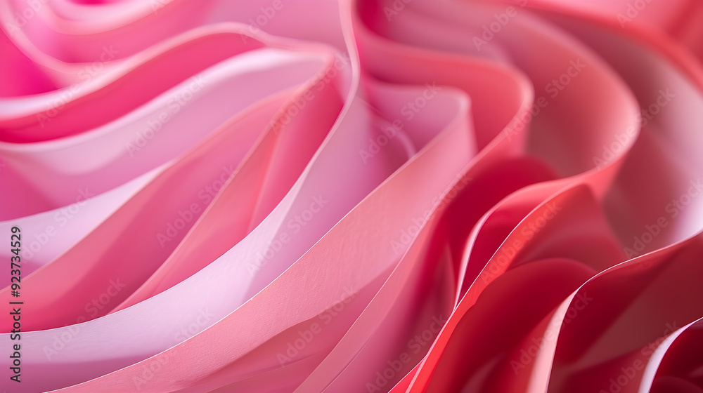 Obraz premium Pink paper lines, close-up texture background