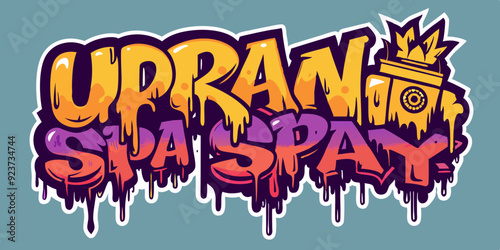 Graffiti font vector urban spray alphabet, street wall hand drawn letters, hip-hop modern style. Grunge drip print, fashion texture lettering splash, creative poster handwriting. Black graffiti font 