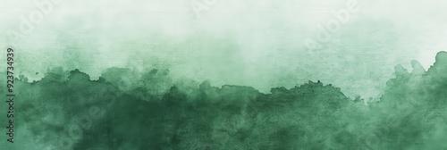 Abstract Watercolor Background with Green Hues