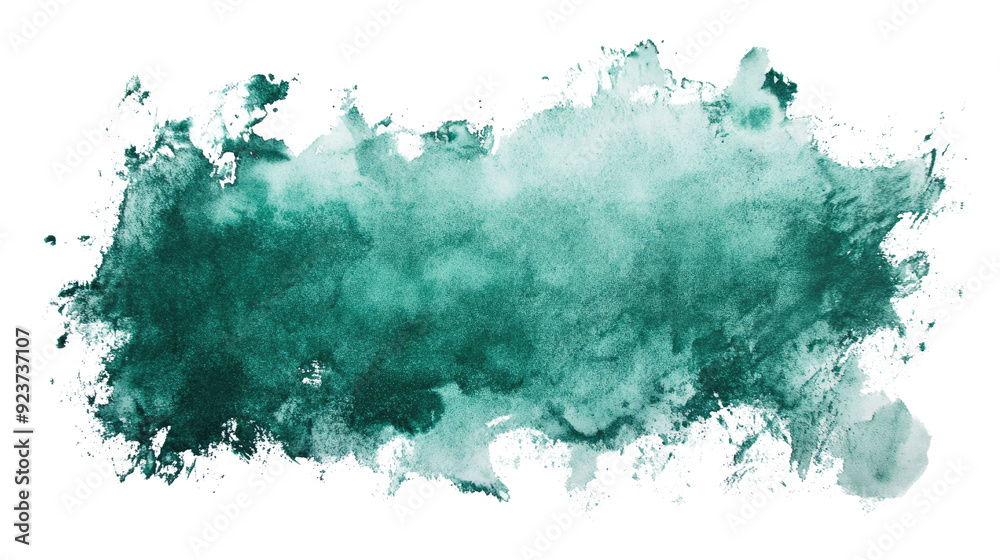 Obraz premium Green paint transparent background