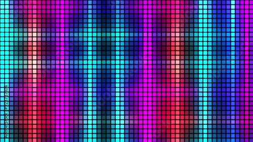Wallpaper Mural Abstract animated background of multi-colored squares. Abstract gradient background. Pixel background for web design. Small squares of computer mosaic. 3D rendering. Abstract animation 4K Torontodigital.ca