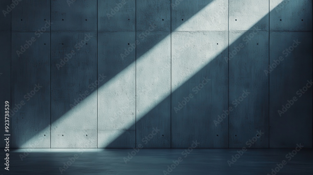The image shows a concrete wall with sunlight streaming in, creating long shadows and a minimalist composition. The contrast between light and shadow enhances the modern aesthetic. The image shows a concrete wall with sunlight streaming in, creating long shadows and a minimalist composition. The contrast between light and shadow enhances the modern aesthetic.