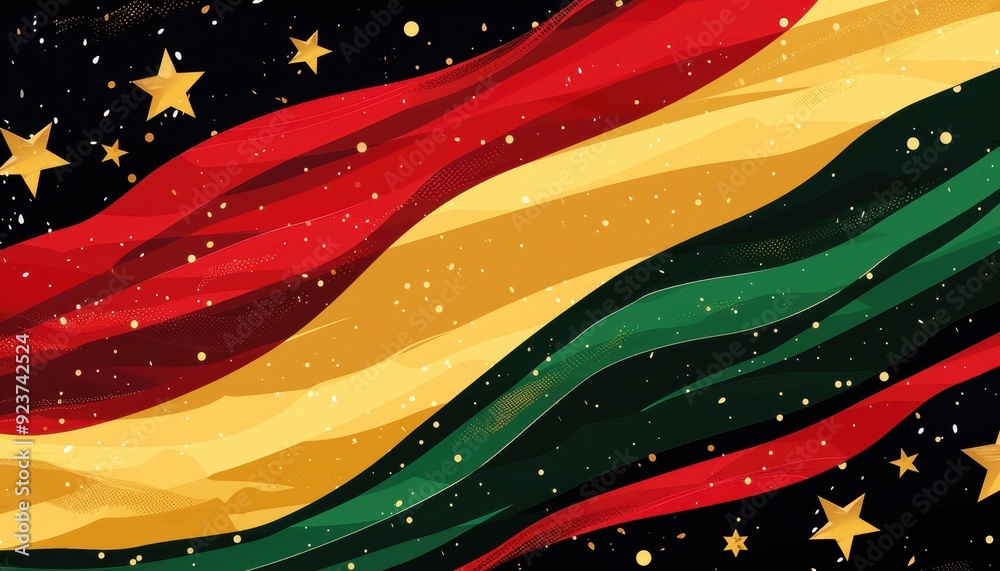 Fototapeta premium Juneteenth Flag