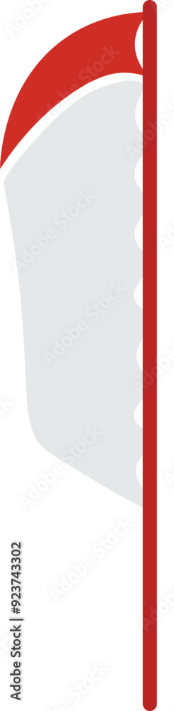 Wind Flag Banner, Red White Wind Flag