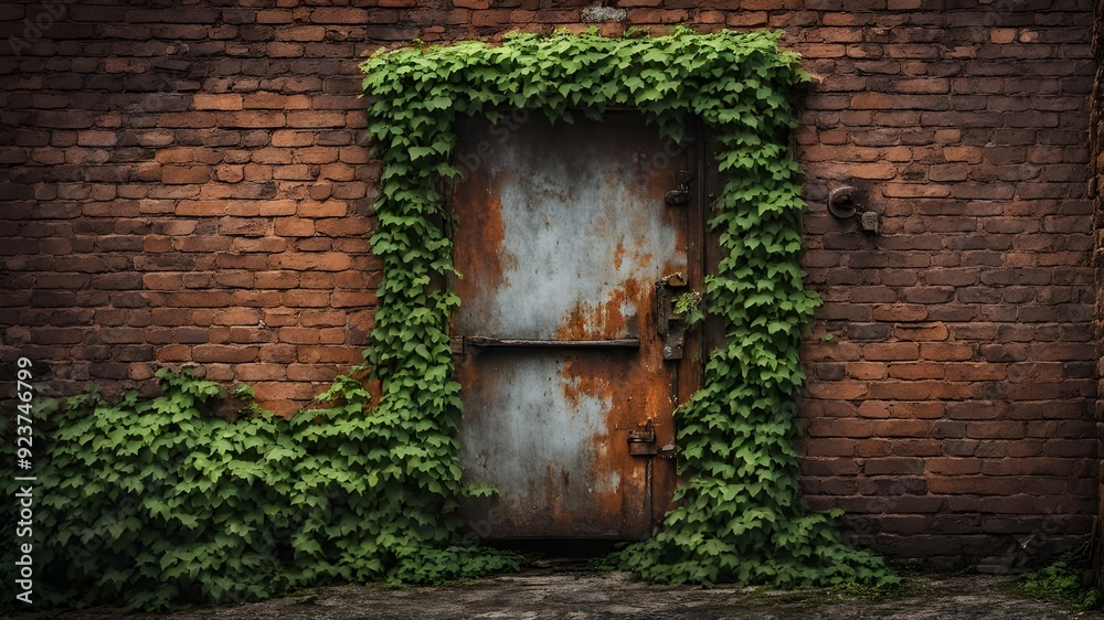 rusty iron door