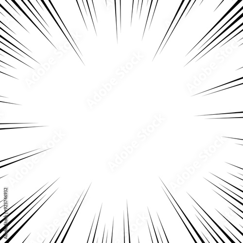 manga lines color black vector