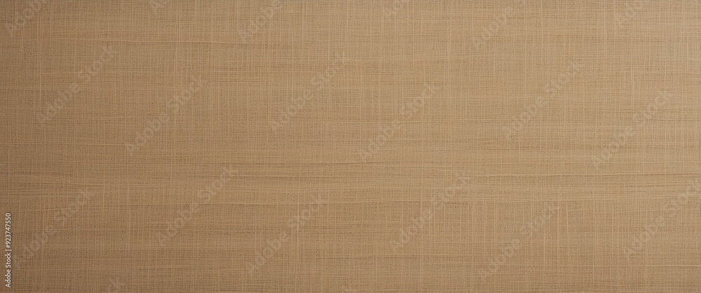 Tan Linen-Like Fabric with Textured Surface Tan Linen-Like Fabric with Textured Surface