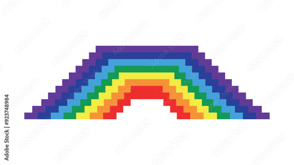 Fototapeta premium rainbow pixels