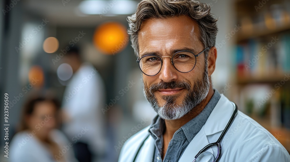 Healthcare Consultation: Doctor Discussing Health Concerns with Patient in Modern Clinic Healthcare Consultation: Doctor Discussing Health Concerns with Patient in Modern Clinic