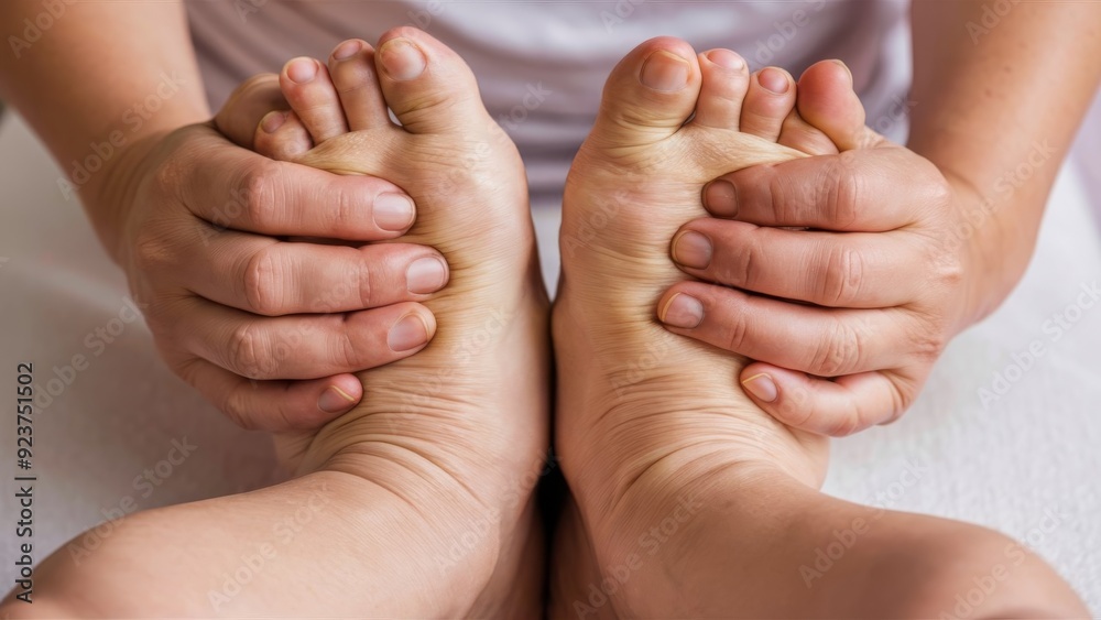 Female swollen ankles close up Female swollen ankles close up