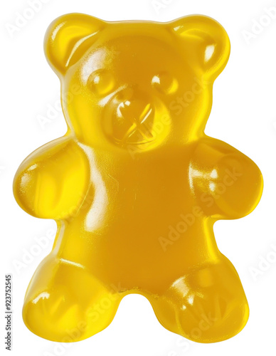 PNG Yellow gummy bear candy