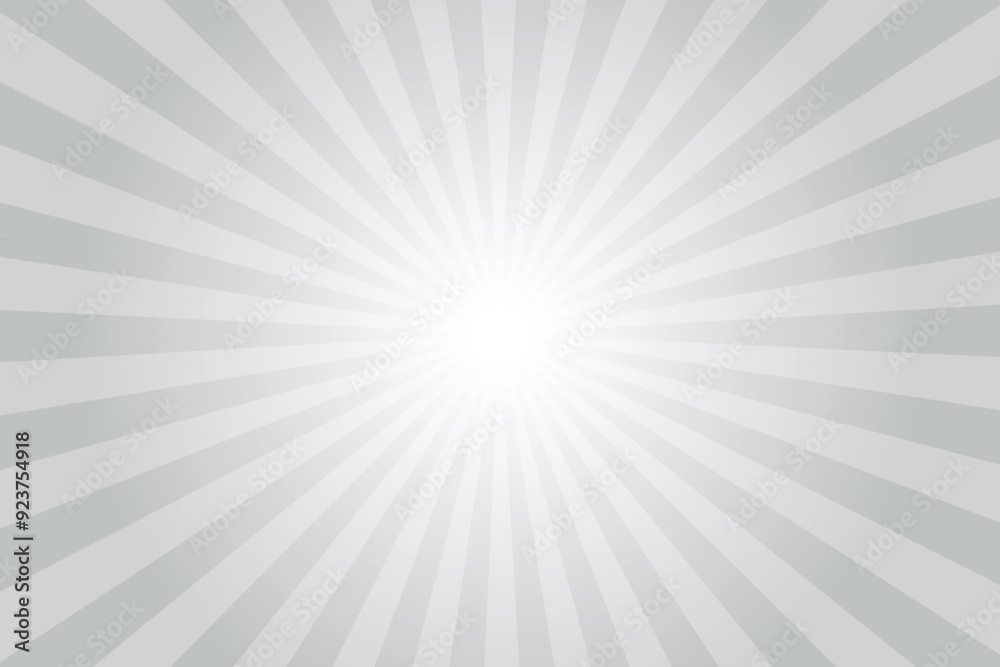 Silver sand gray background with white sun ray. Pattern of starburst. Abstract texture with light of sunburst. Radial beam of sunlight. Retro background with flash. Design of sunbeams. Vector. Silver sand gray background with white sun ray. Pattern of starburst. Abstract texture with light of sunburst. Radial beam of sunlight. Retro background with flash. Design of sunbeams. Vector.