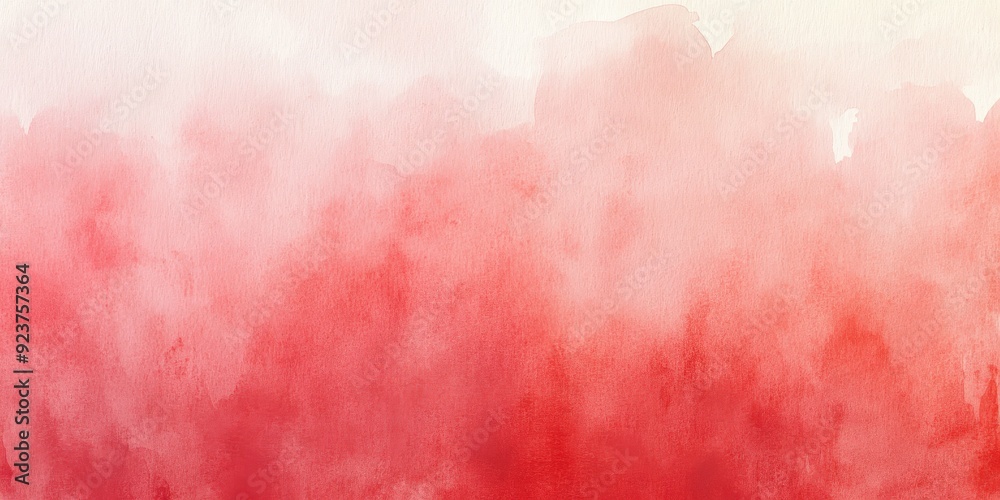 Obraz premium Abstract Watercolor Background in Red and White
