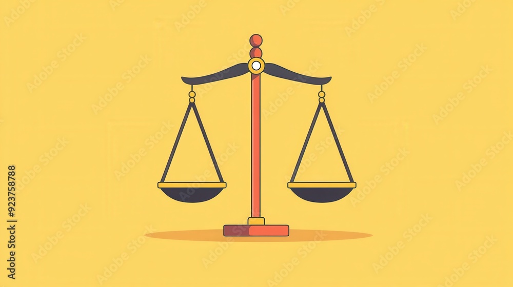 Scales of Justice Illustration Scales of Justice Illustration