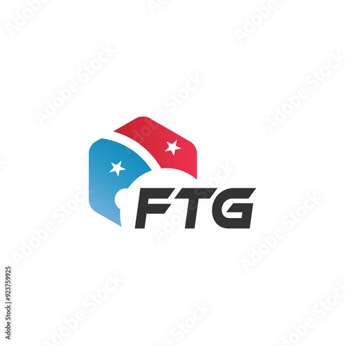 FTG letter logo design on white background. Creative  modern FTG letter logo design. Vector design. photo