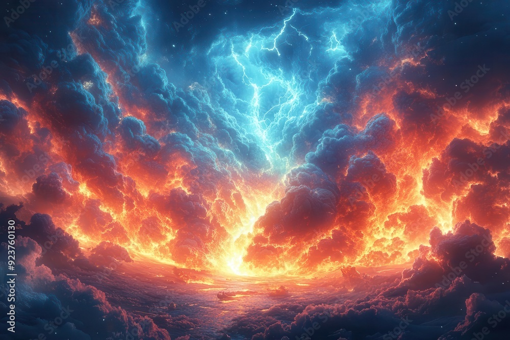 epic pantheon scene with stylized greek gods swirling clouds lightning bolts floating islands mythical creatures cosmic background epic pantheon scene with stylized greek gods swirling clouds lightning bolts floating islands mythical creatures cosmic background