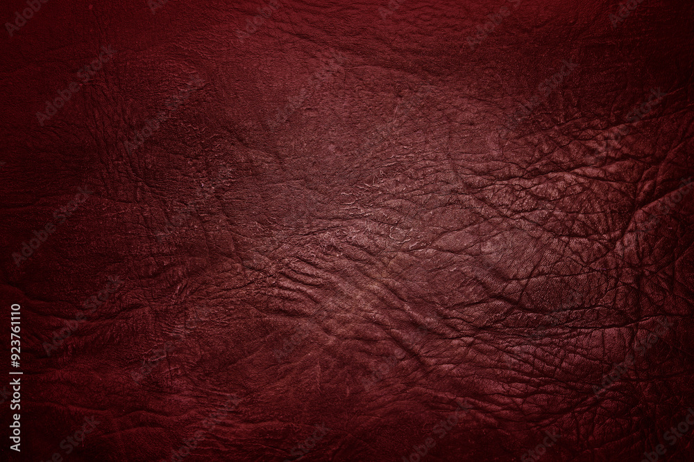 Beautiful red background with genuine leather texture Beautiful red background with genuine leather texture
