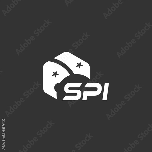 SPI letter logo design on white background. Creative  modern SPI letter logo design. Vector design.