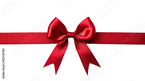 Obraz na płótnie red bow tie transparent background w salonie