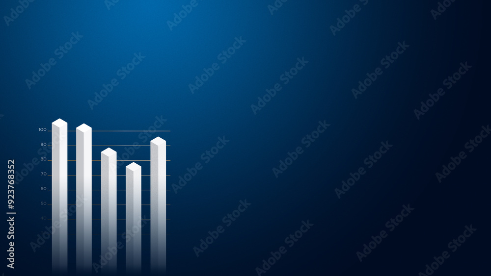 abstract blue background with icons of infographic for business presentation template abstract blue background with icons of infographic for business presentation template