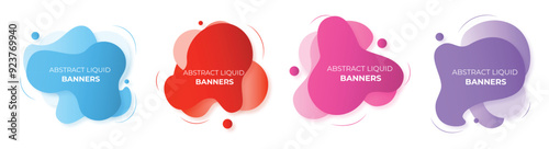 Abstract liquid banners.