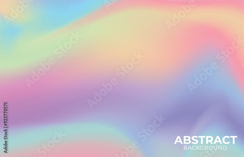 Realistic holographic backgrounds in different colors for design. Hologram to create trendy modern design. Backgrounds for design cards, Mockup , pattern design to printing. Vector Illustration
