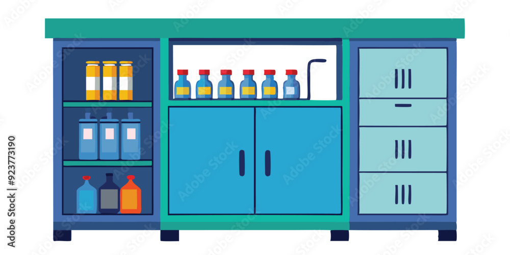 chemical storage cabinet isolated on a white background chemical storage cabinet isolated on a white background