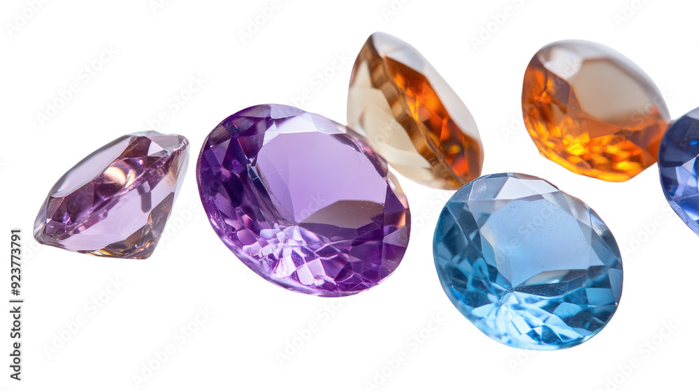 Fototapeta premium gemstone jewelry transparent background