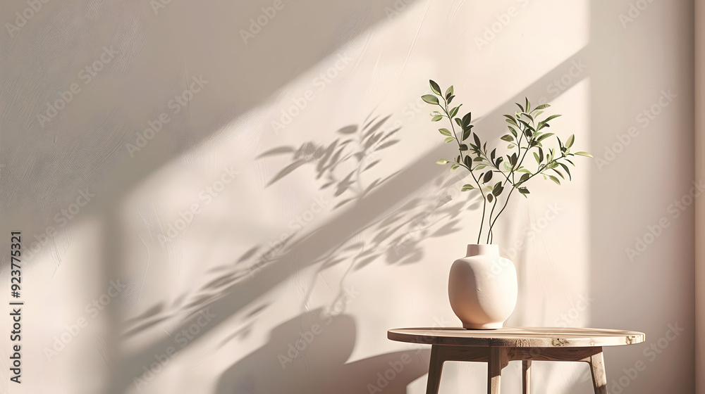 Shadow of a white vase in a light floor
Shadow of a white vase in a light floor