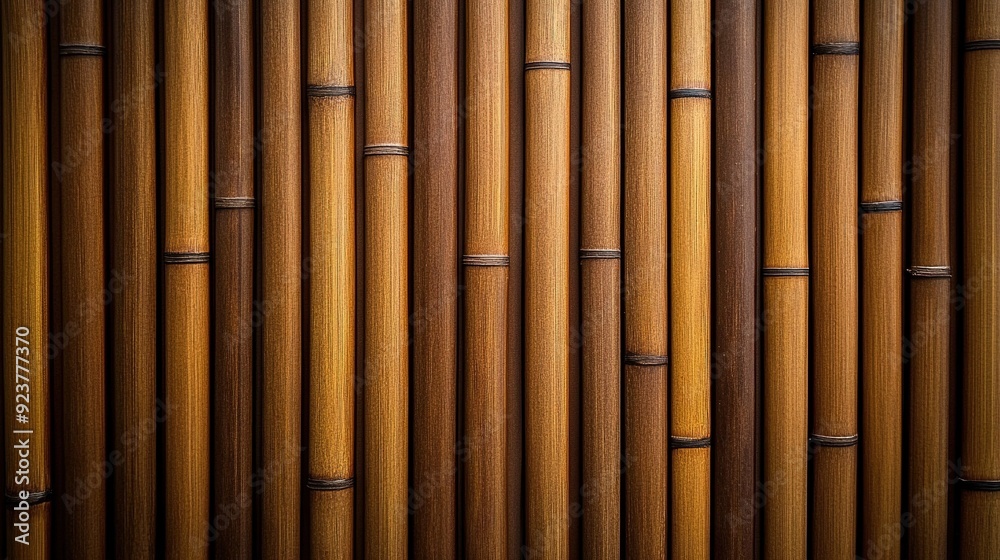 Natural bamboo texture wall with vertical stems showcasing warm tones and unique patterns Natural bamboo texture wall with vertical stems showcasing warm tones and unique patterns