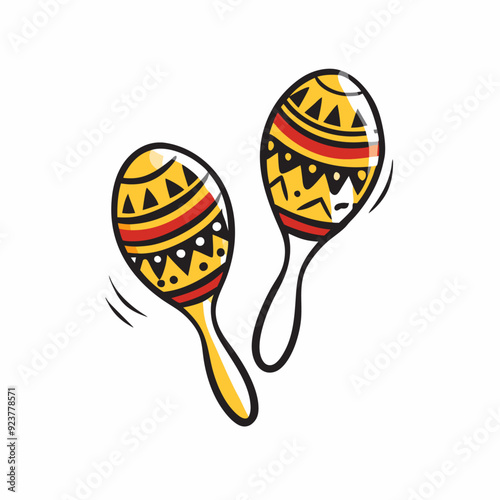 Maracas graphic design template vector (7)