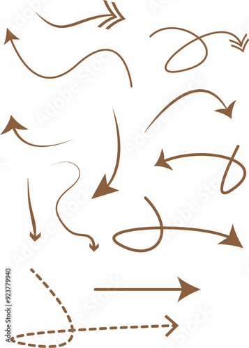 set of arrows vector