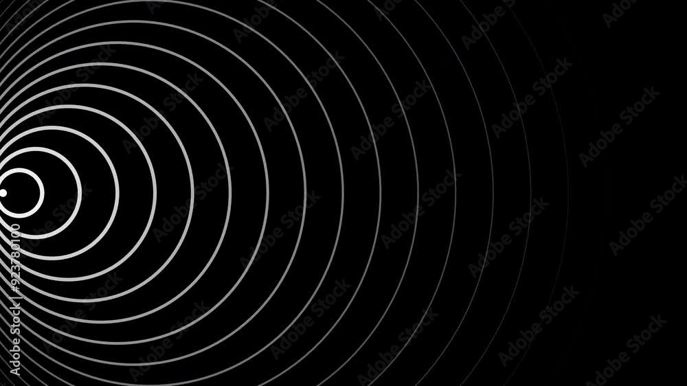 white circle line abstract on black , animated energy background wave overlay effect seamless loop motion animation horizontal for screen or desktop white circle line abstract on black , animated energy background wave overlay effect seamless loop motion animation horizontal for screen or desktop