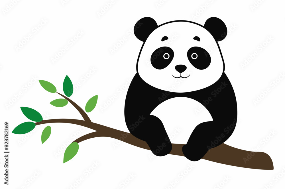 A cute Panda vector illustration A cute Panda vector illustration