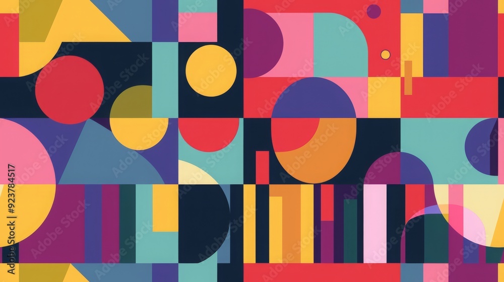Abstract geometric pattern with vibrant colors. Seamless pattern background. Abstract geometric pattern with vibrant colors. Seamless pattern background.