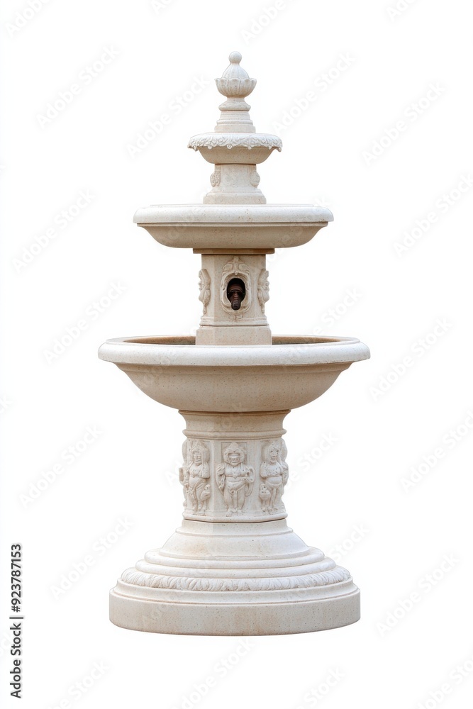Elegant stone fountain with intricate carvings, perfect for enhancing gardens and outdoor spaces. Elegant stone fountain with intricate carvings, perfect for enhancing gardens and outdoor spaces.
