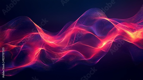 A vibrant swirl of colorful waves creating a dynamic and captivating abstract background for modern designs.