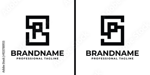 Letters SP Monogram Logo, suitable for any business with PS or SP initials